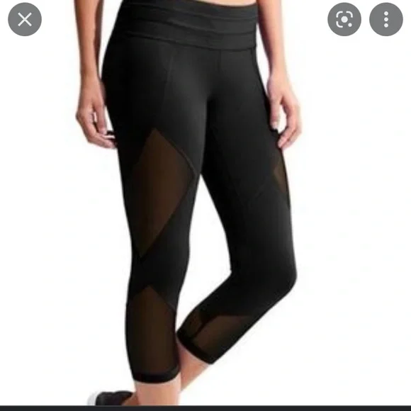 Athleta Capri Aura Sonar Mesh Capris X2 - Picture 2 of 6